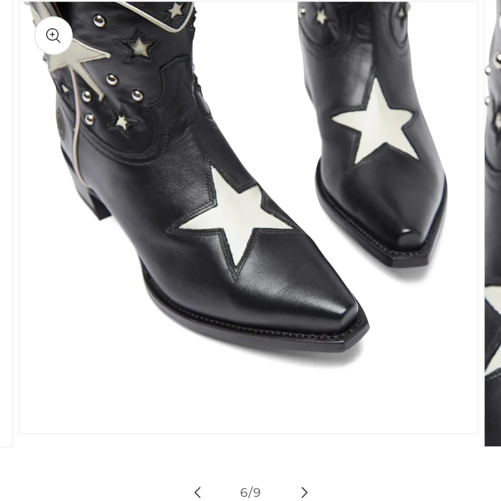Ranch Road Presidio Liberty Short Black Cowboy Boots - Picture 7 of 10